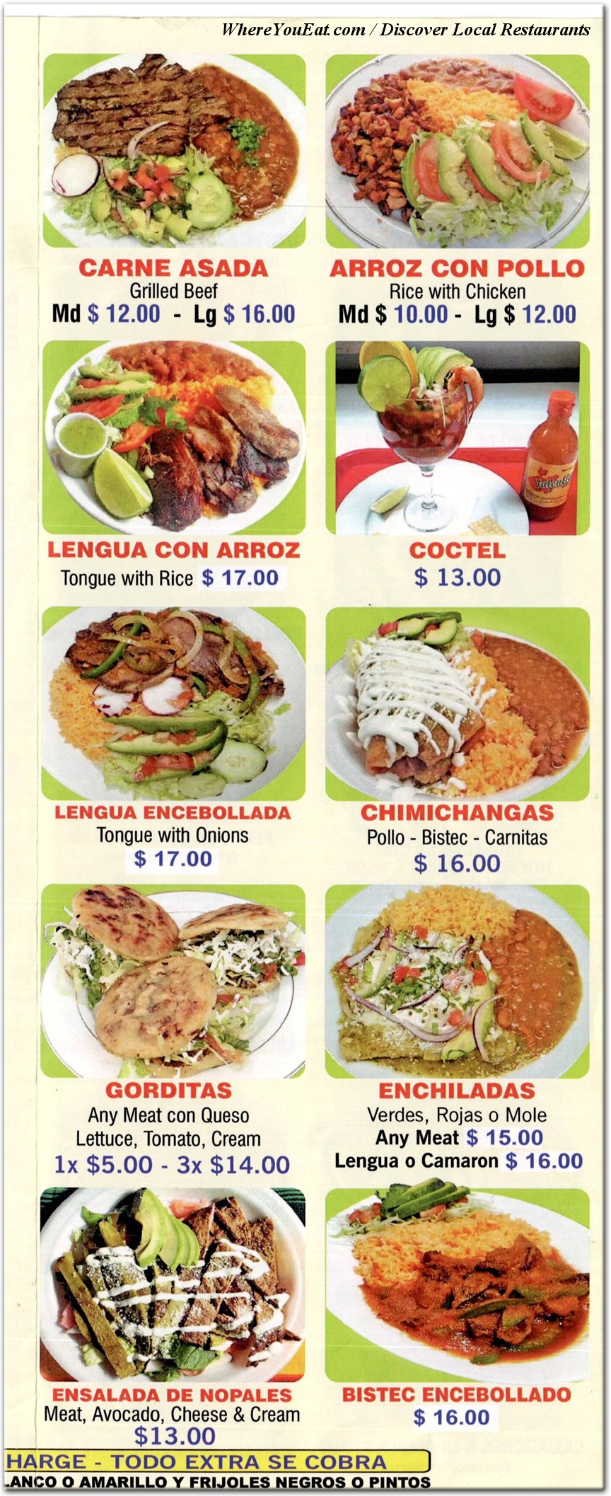 menu image