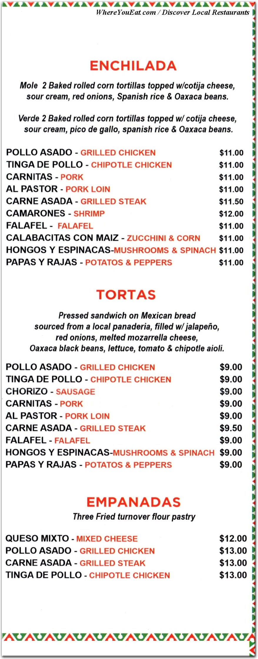 menu image