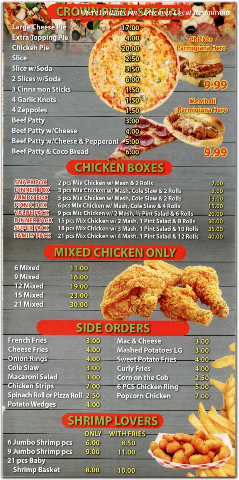 menu image