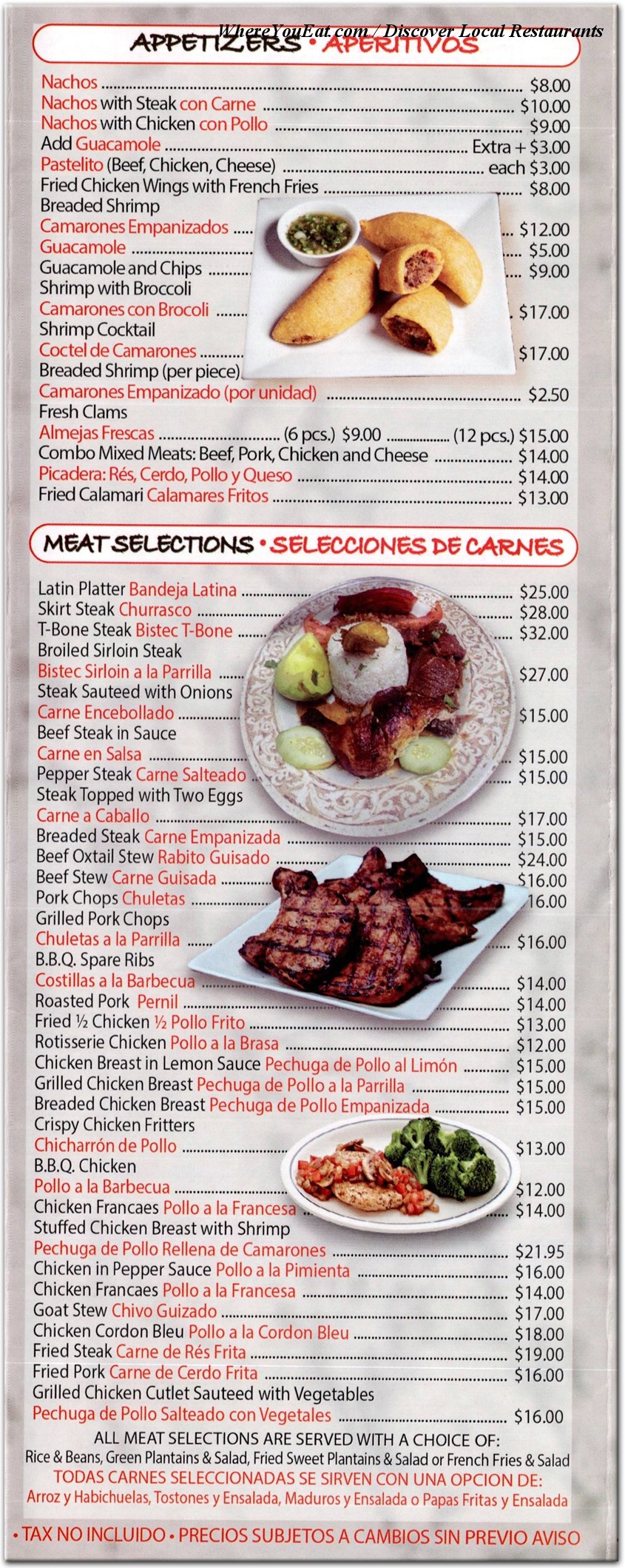 menu image