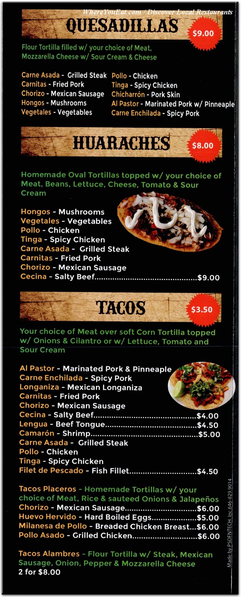 menu image