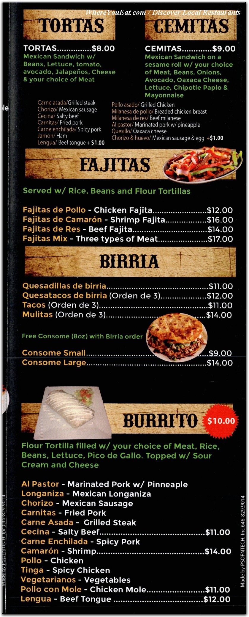 menu image