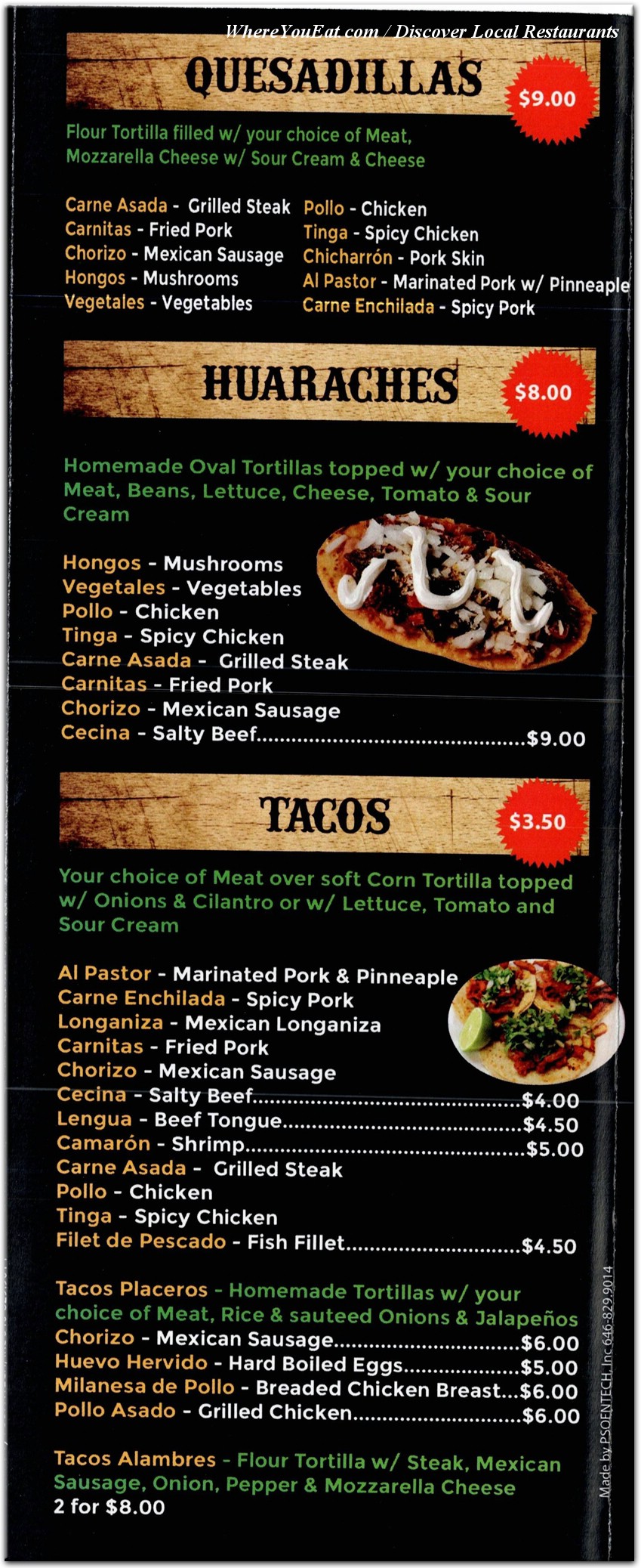 menu image