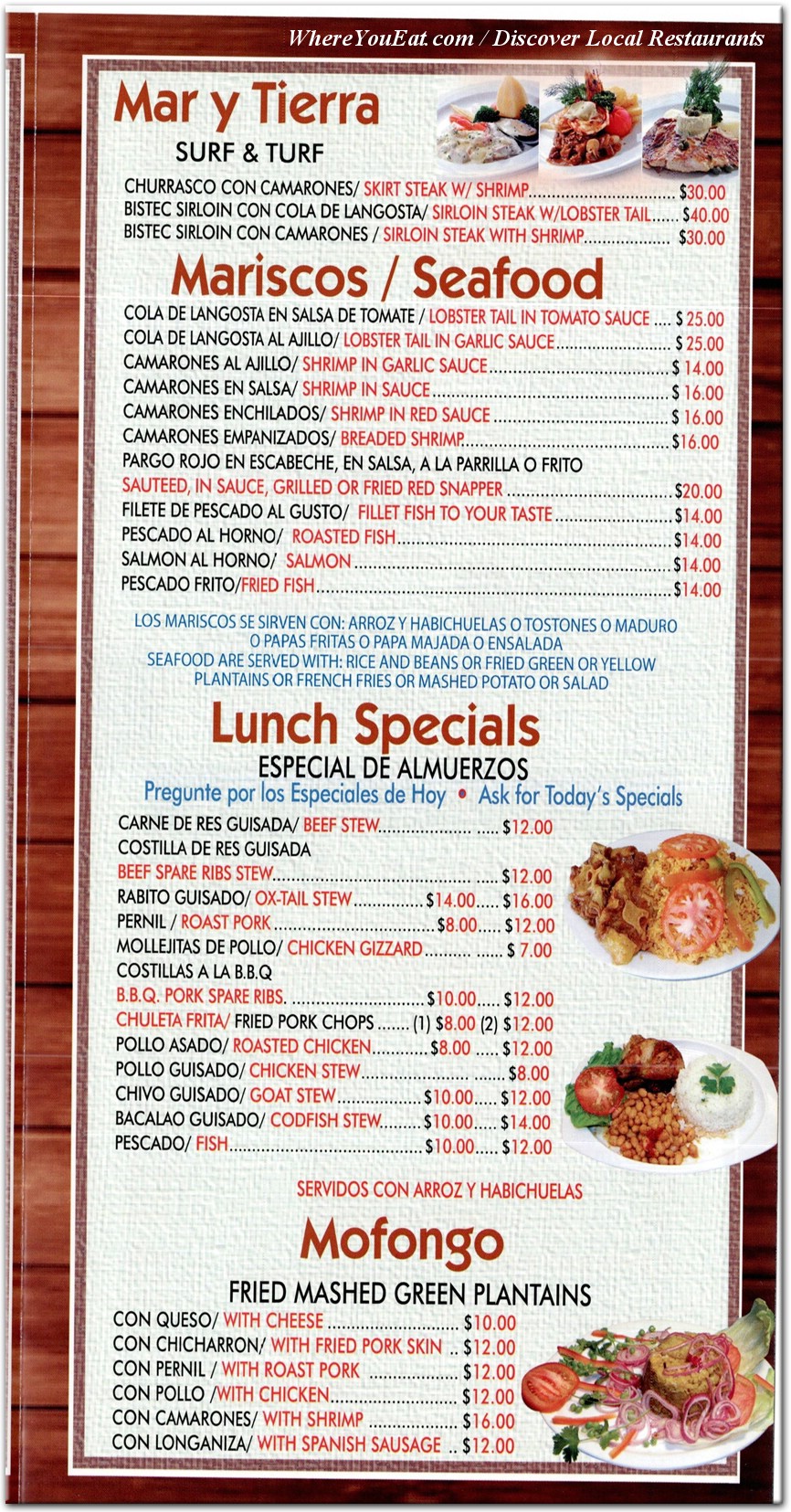 menu image