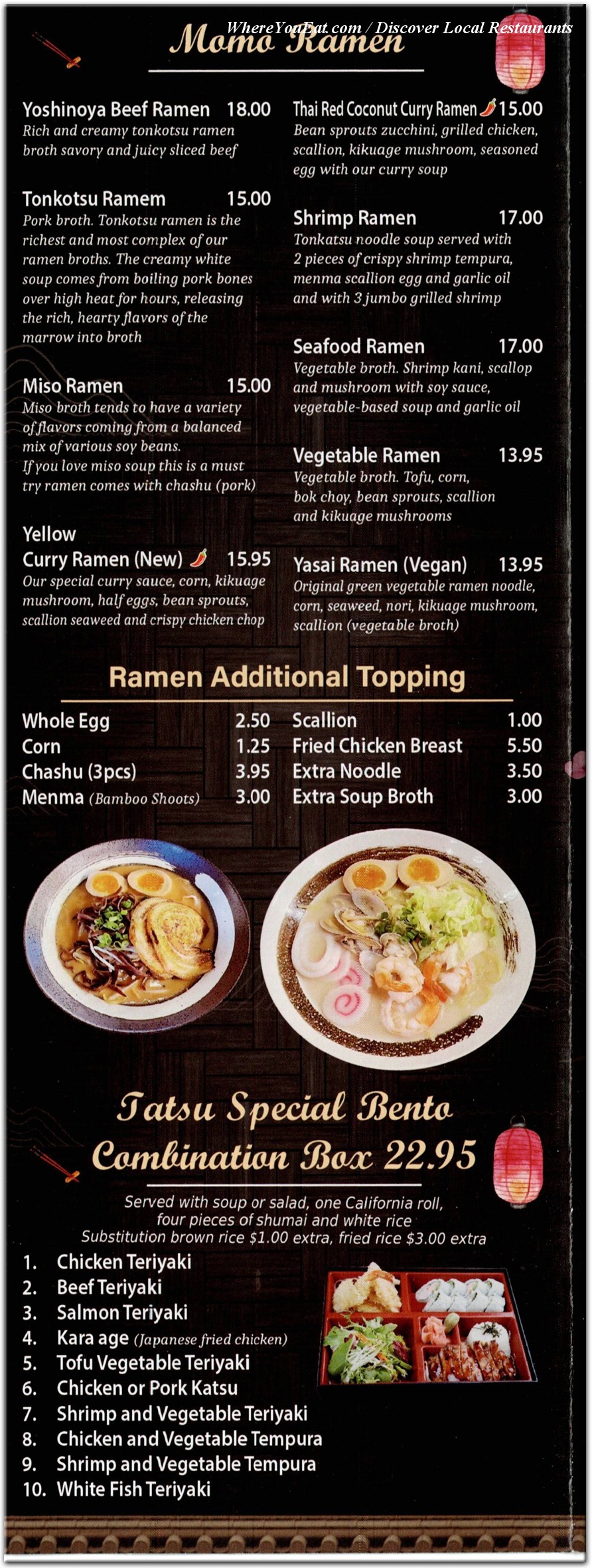 menu image