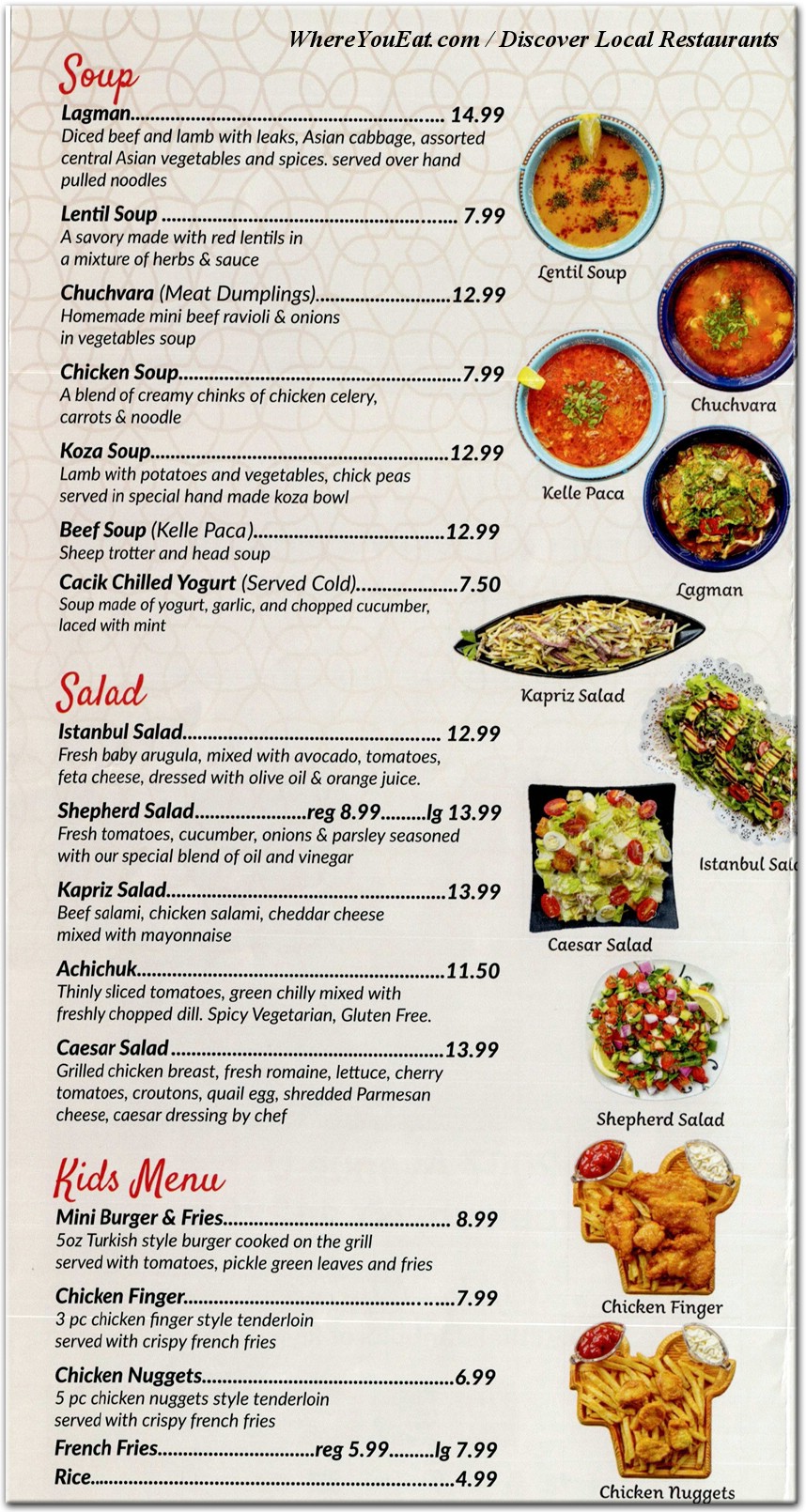 menu image