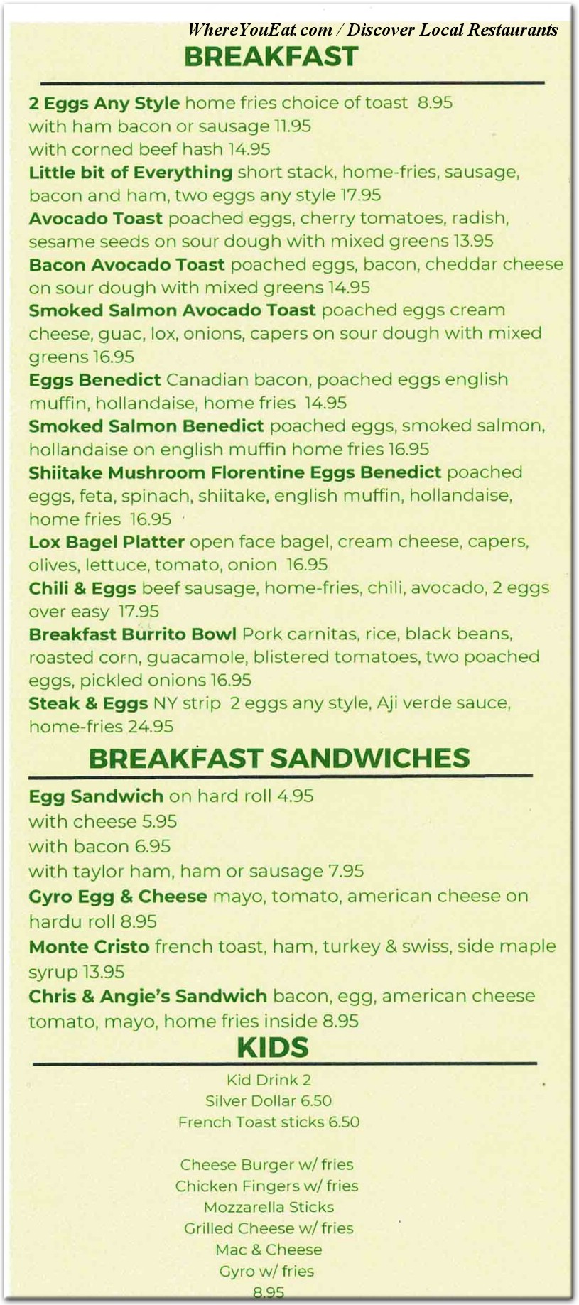 menu image