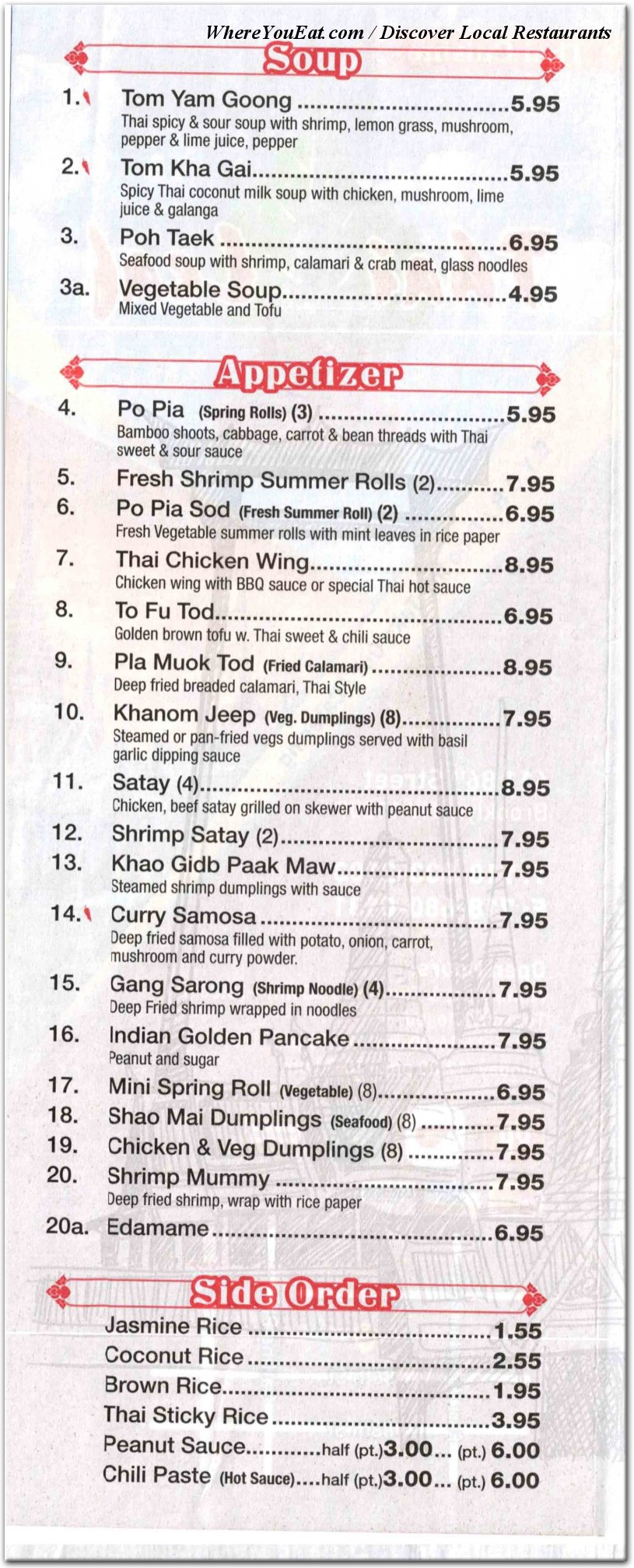 menu image