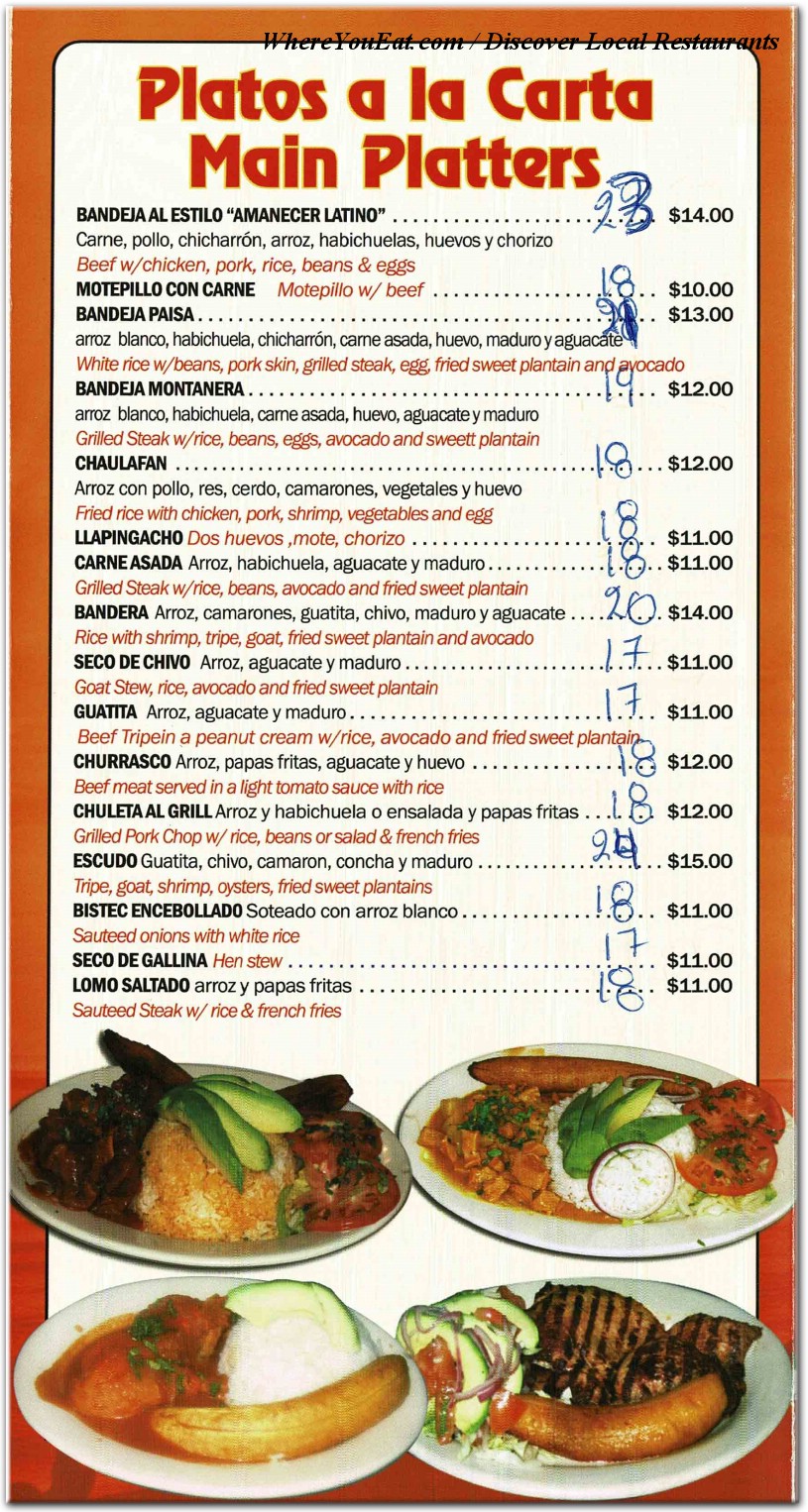 menu image