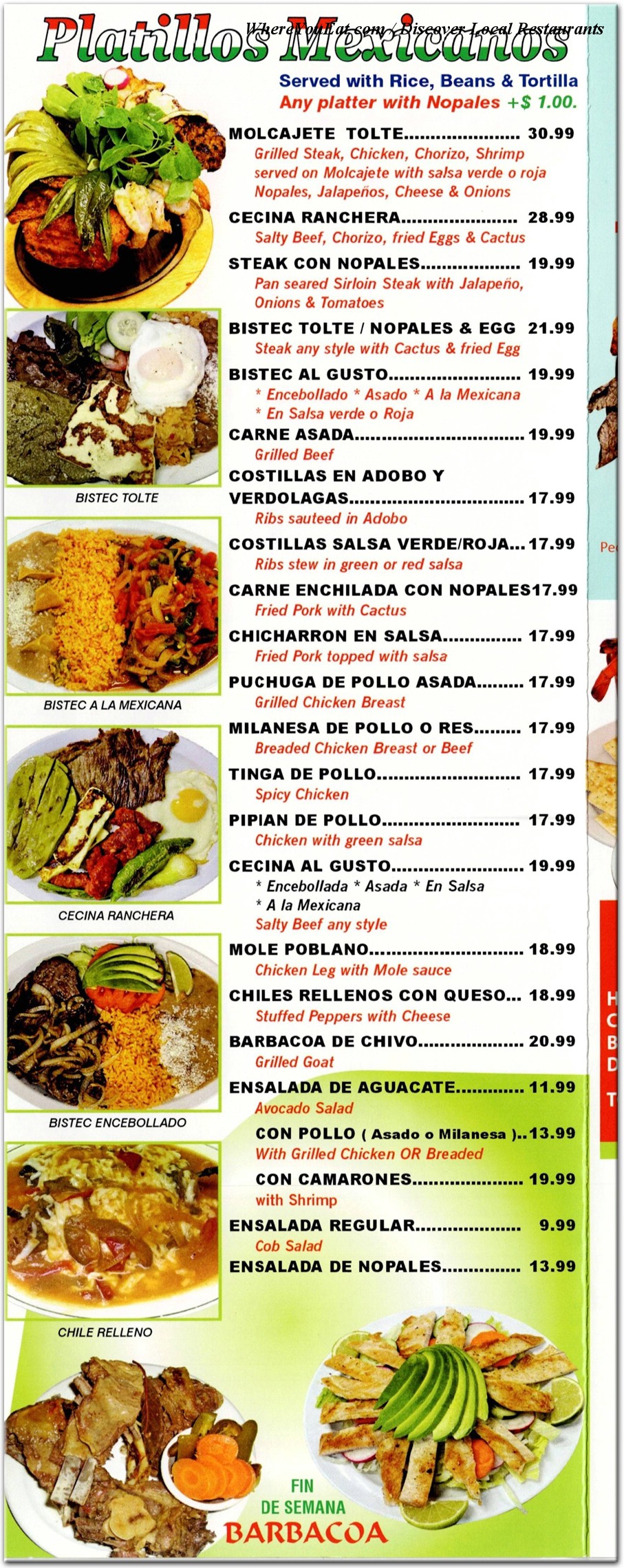 menu image