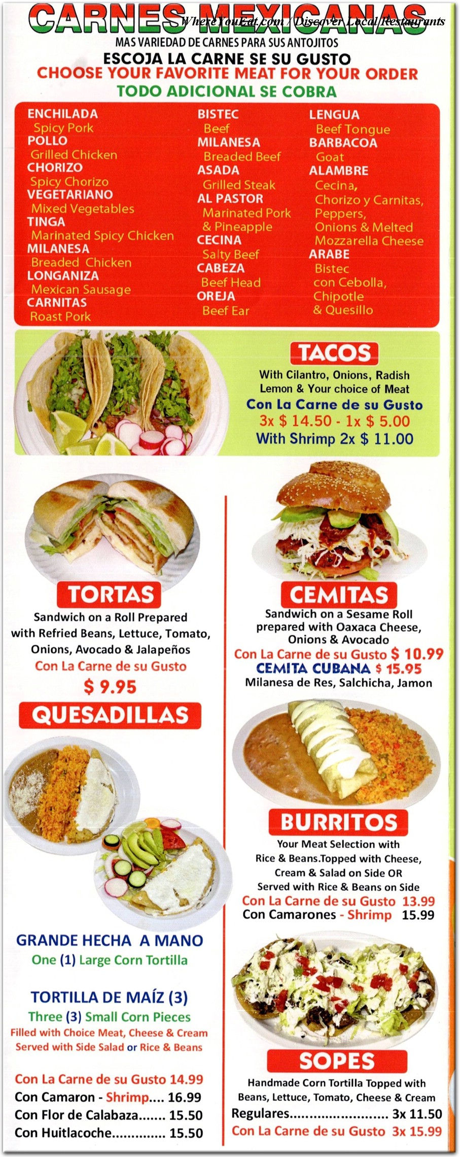 menu image