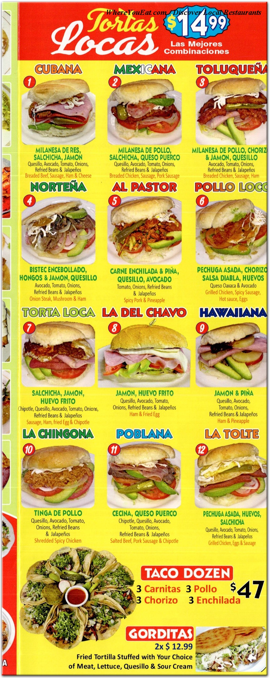 menu image