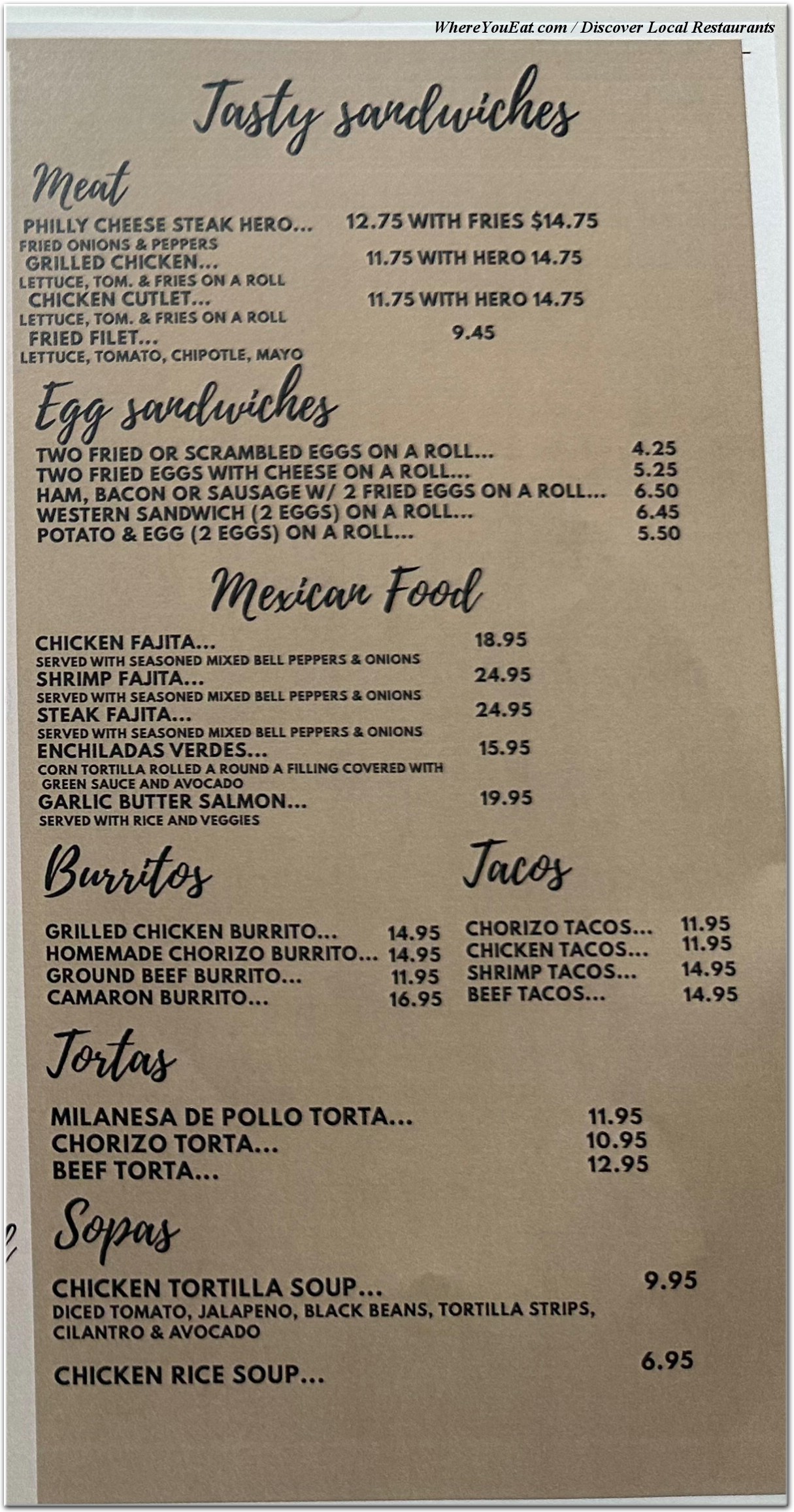 menu image