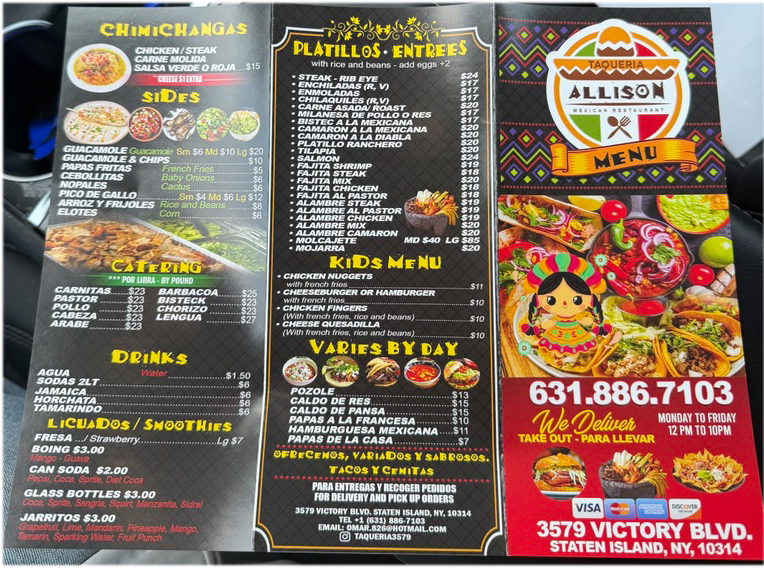 menu image