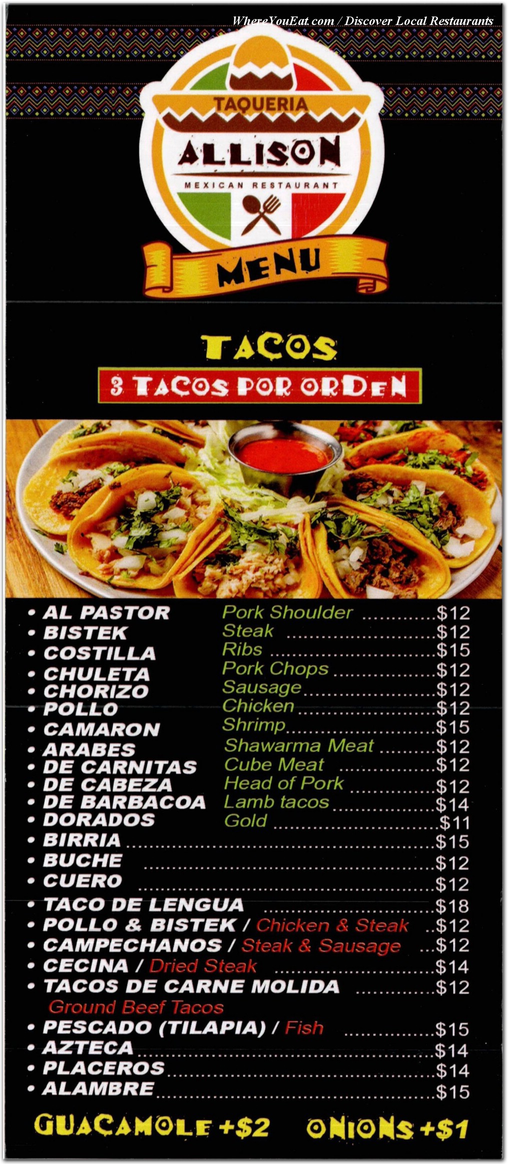 menu image