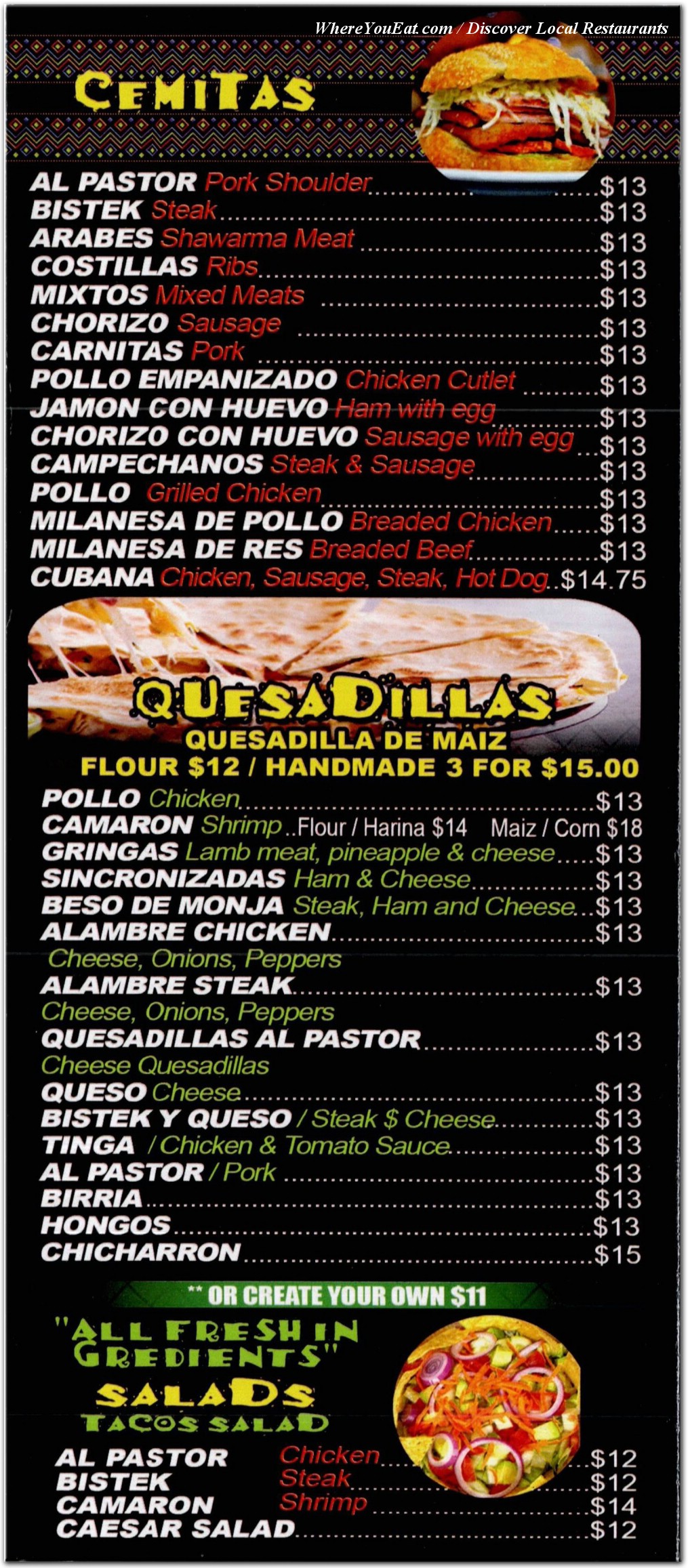 menu image