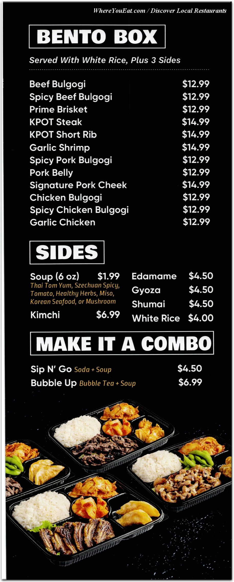 menu image
