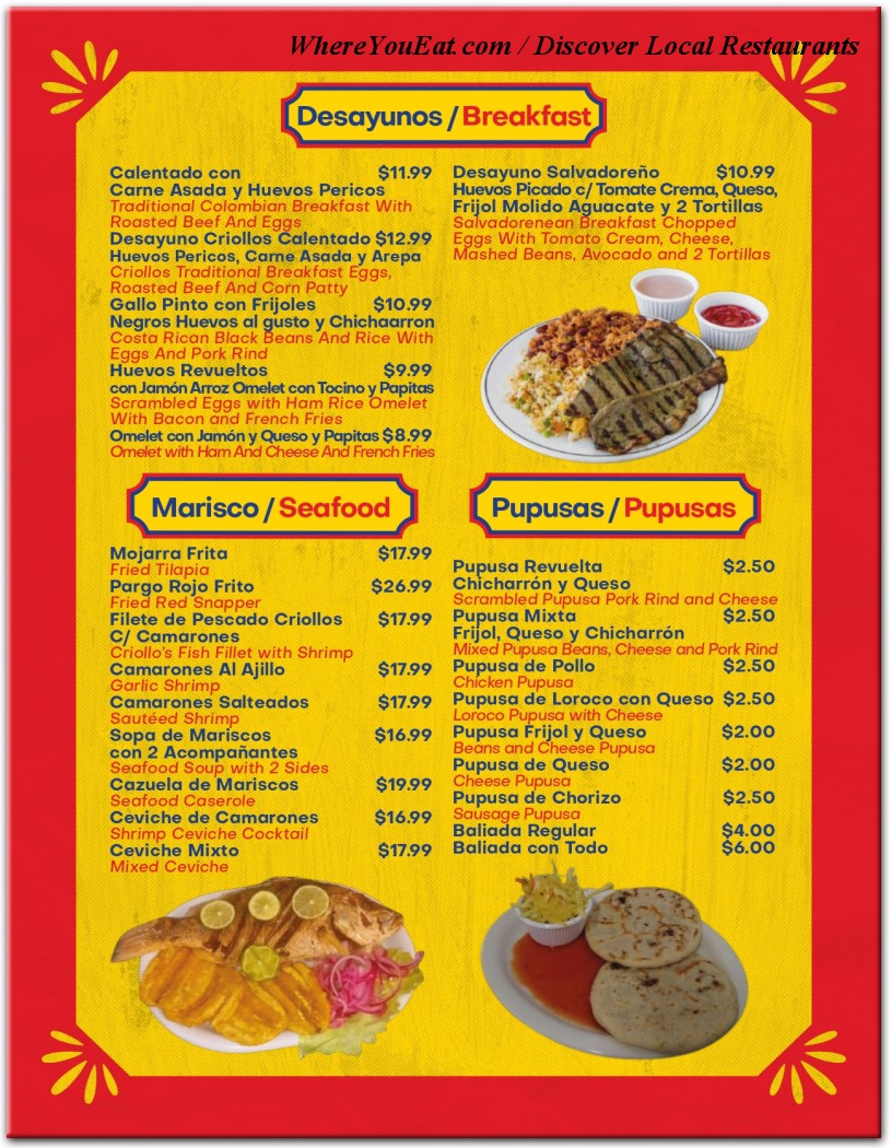 menu image