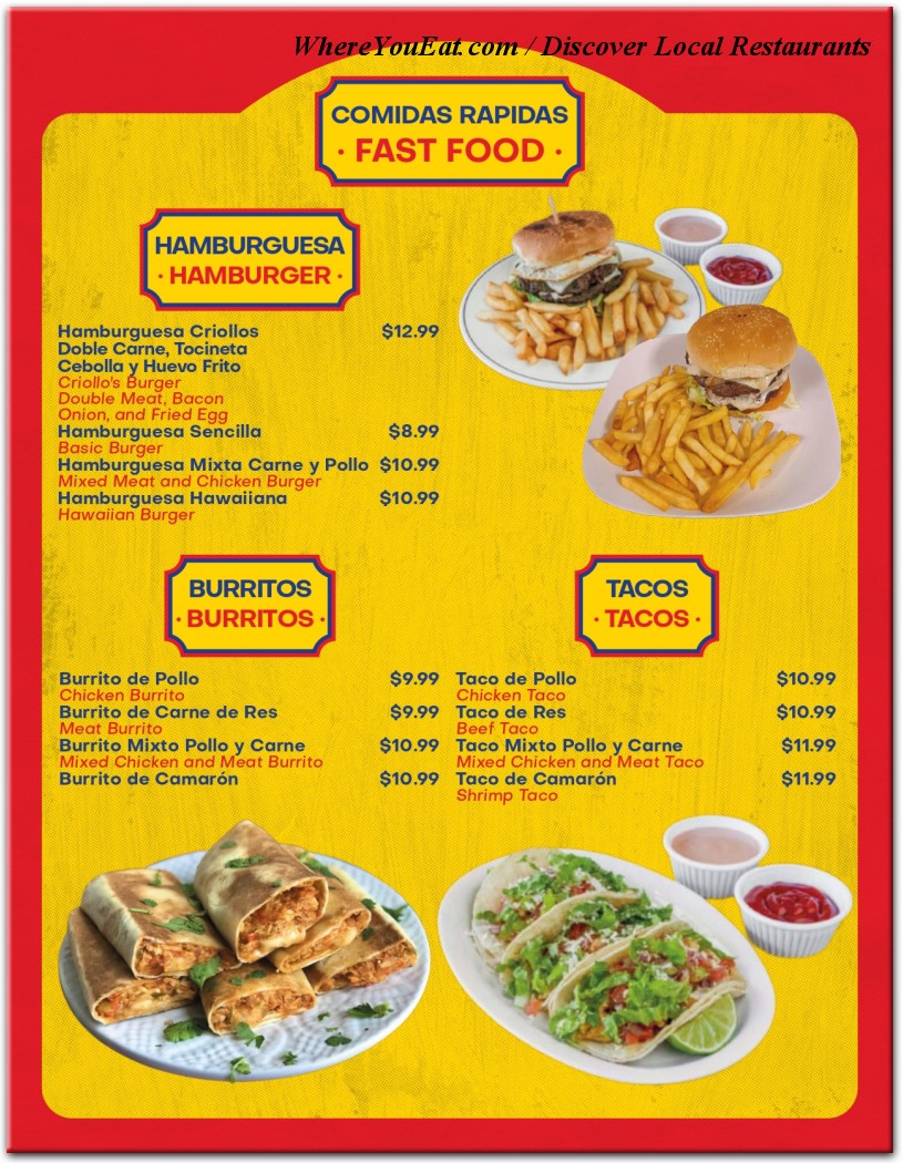 menu image