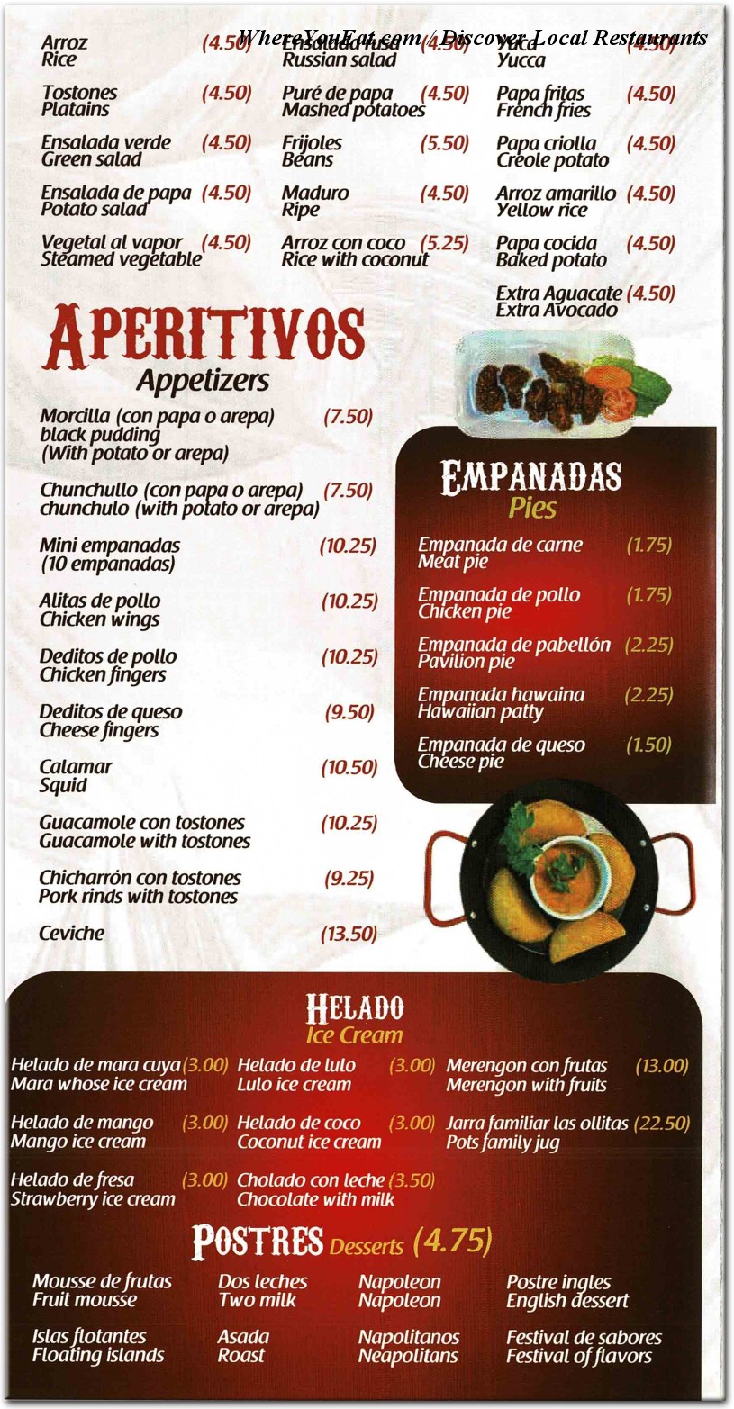 menu image