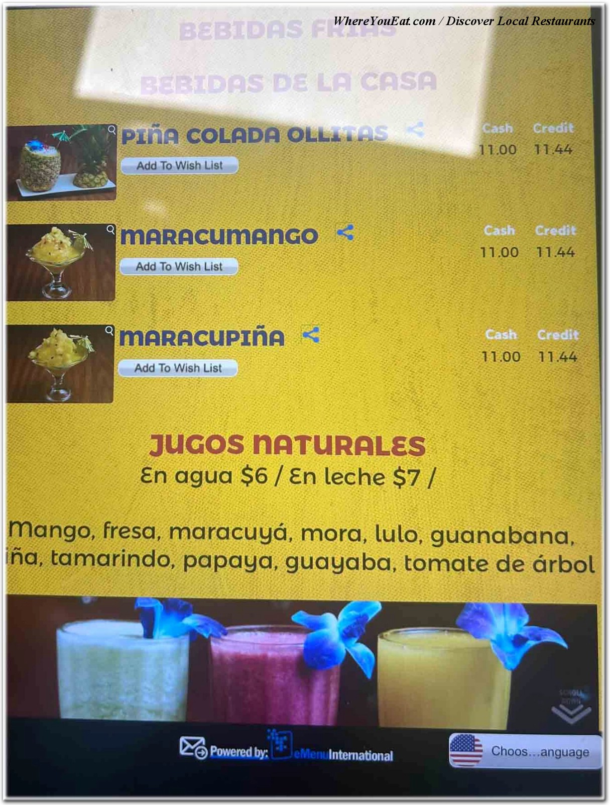 menu image