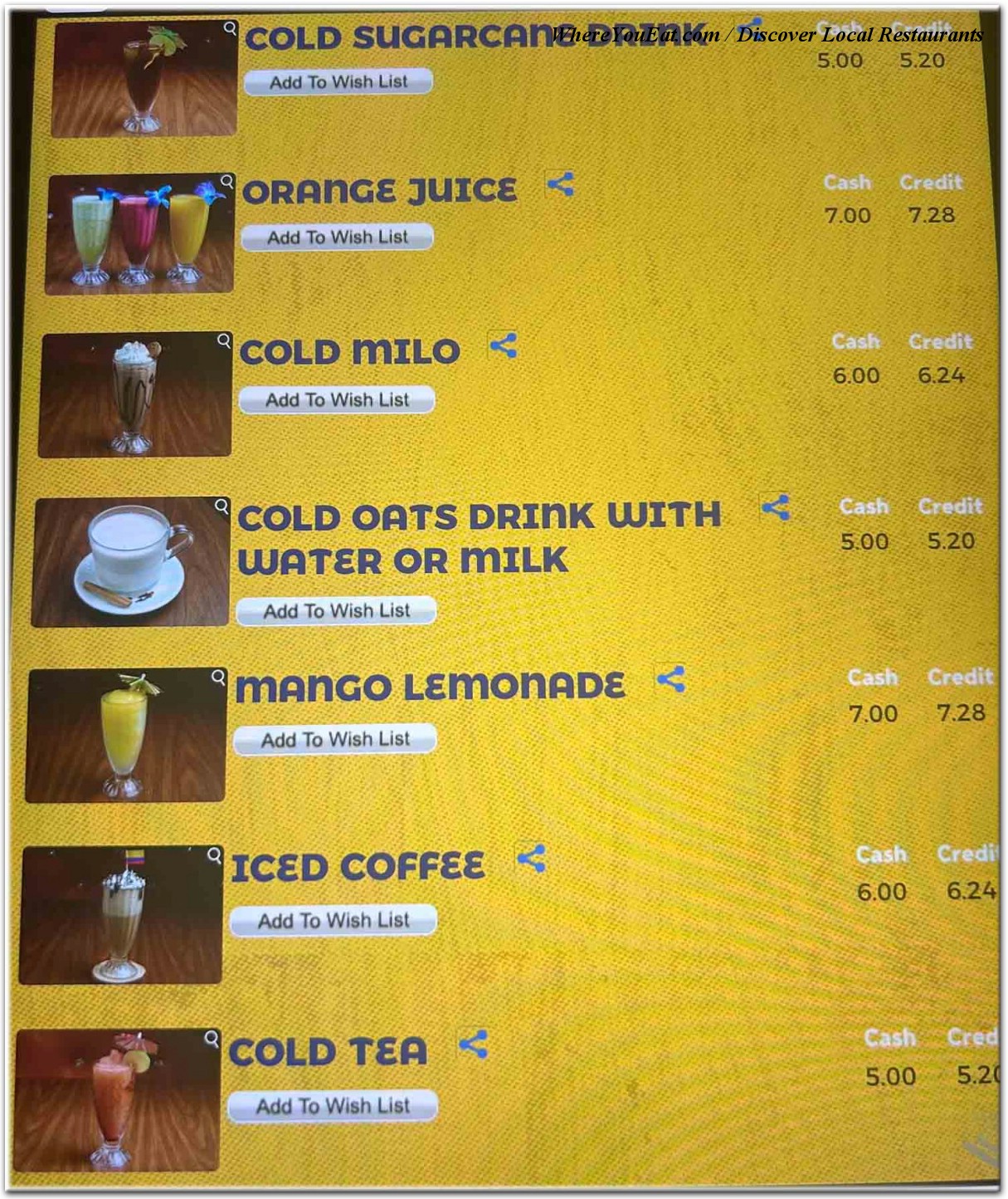 menu image