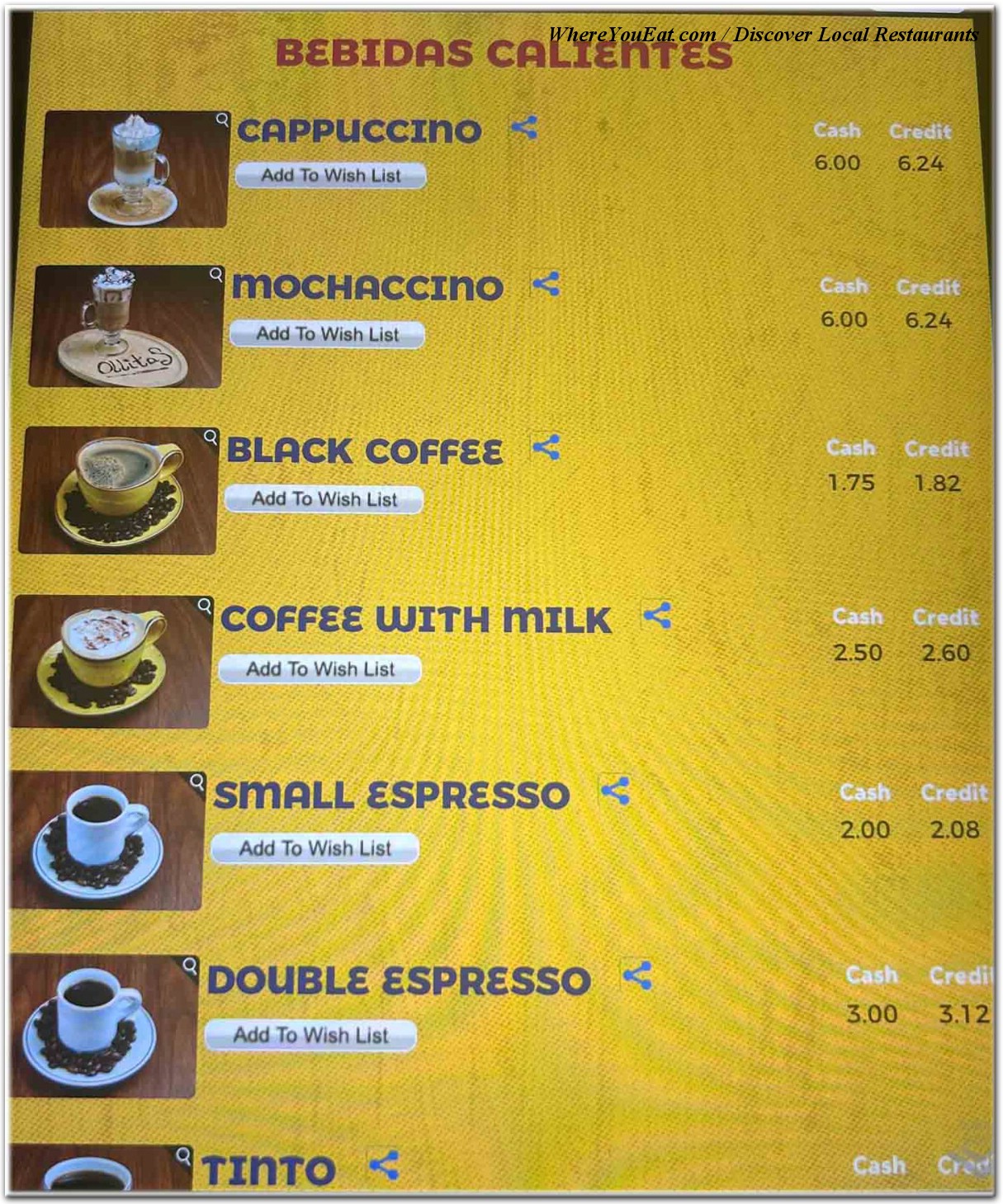menu image