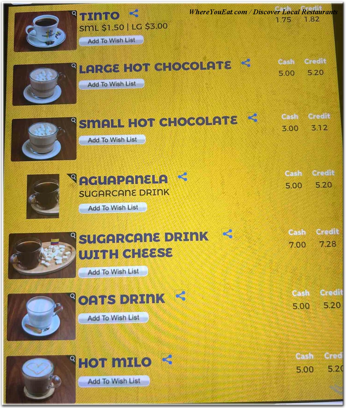 menu image