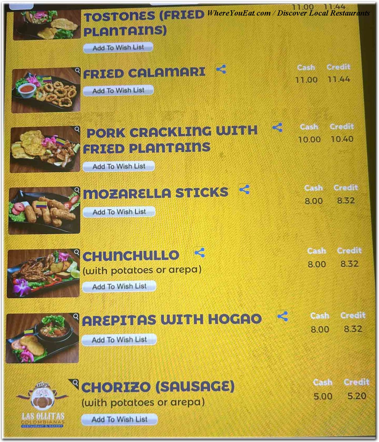 menu image