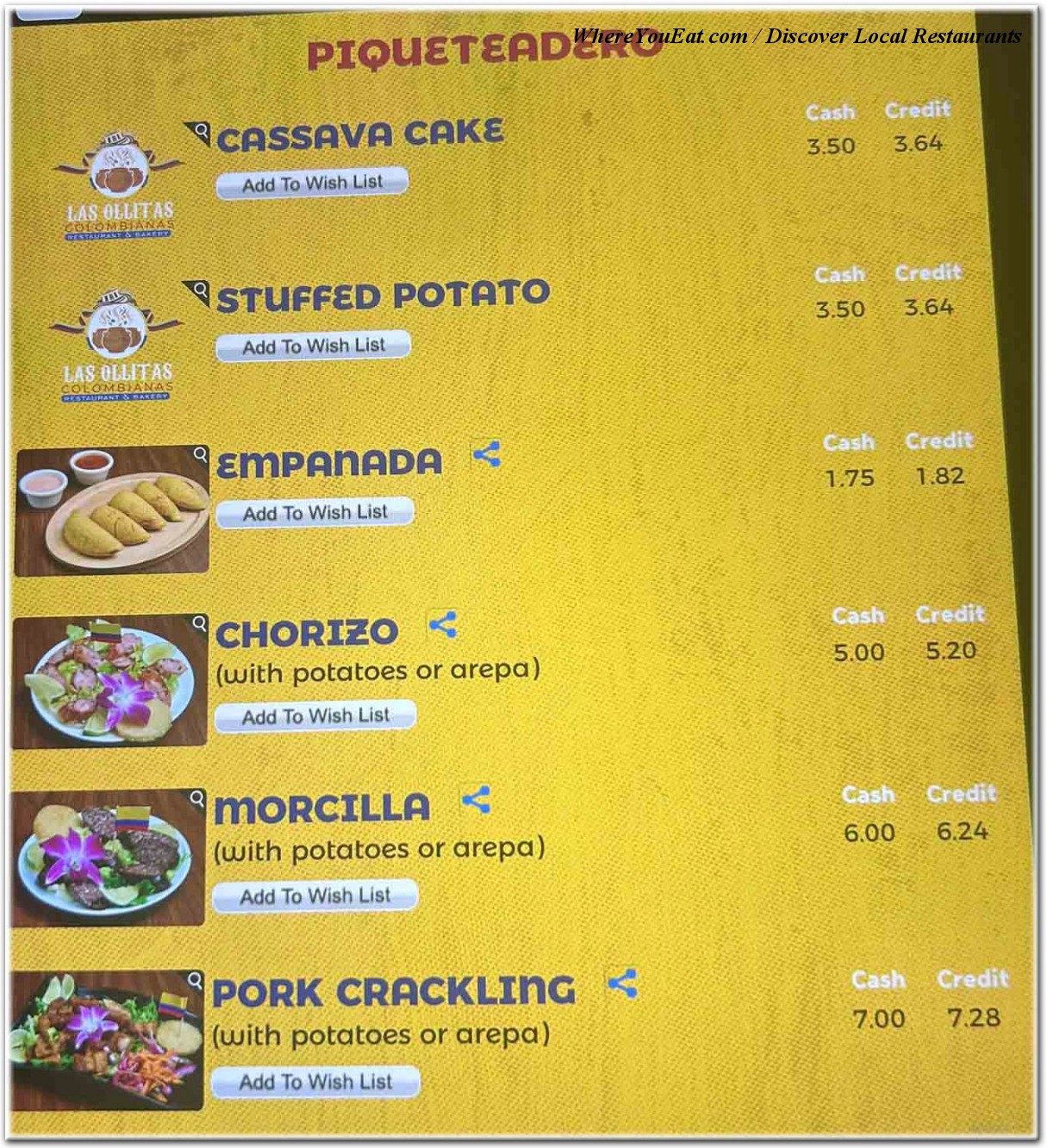 menu image