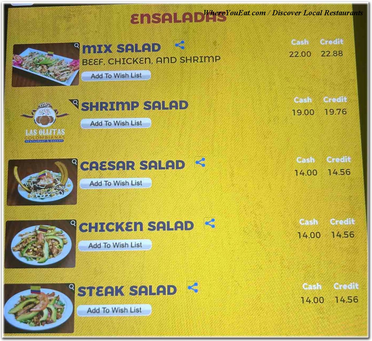 menu image