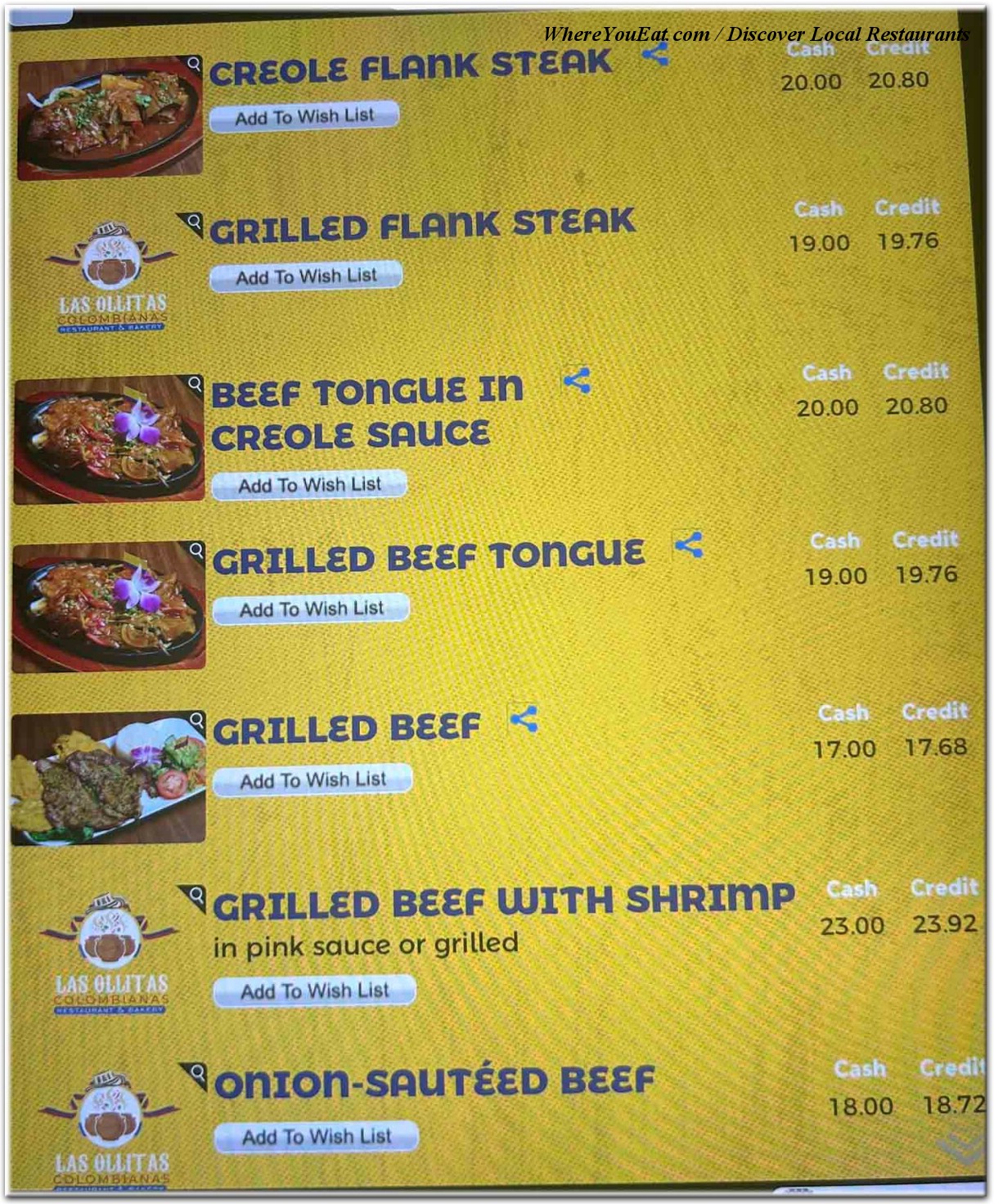 menu image