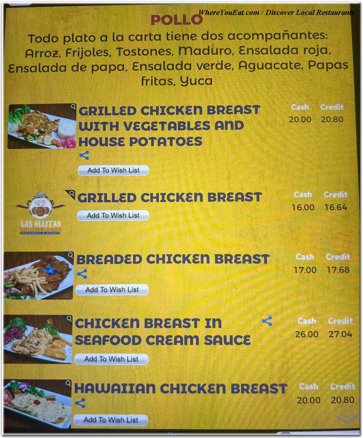 menu image