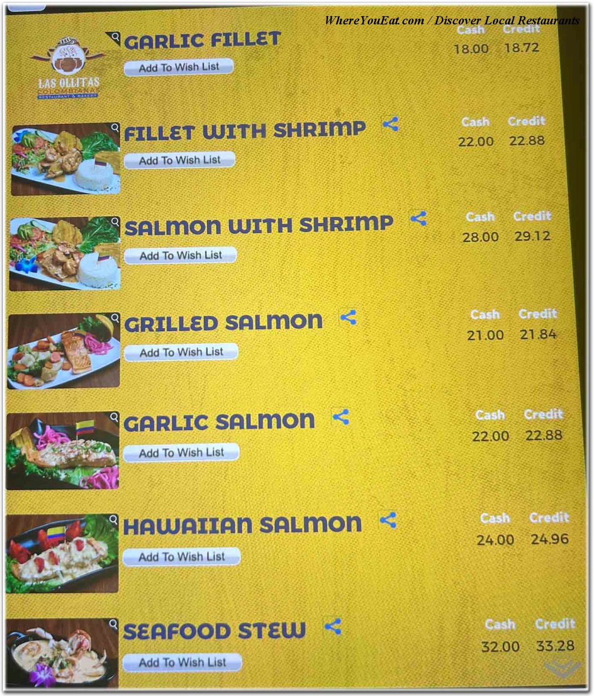 menu image