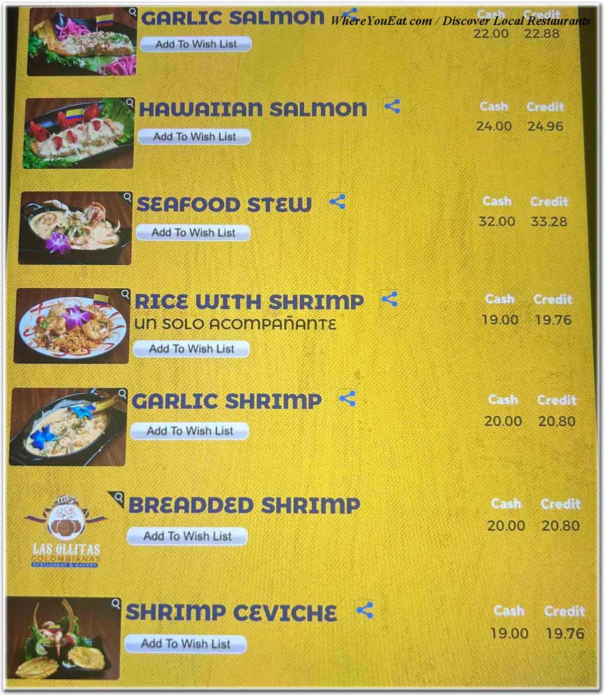 menu image
