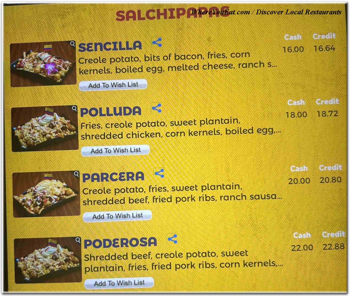menu image