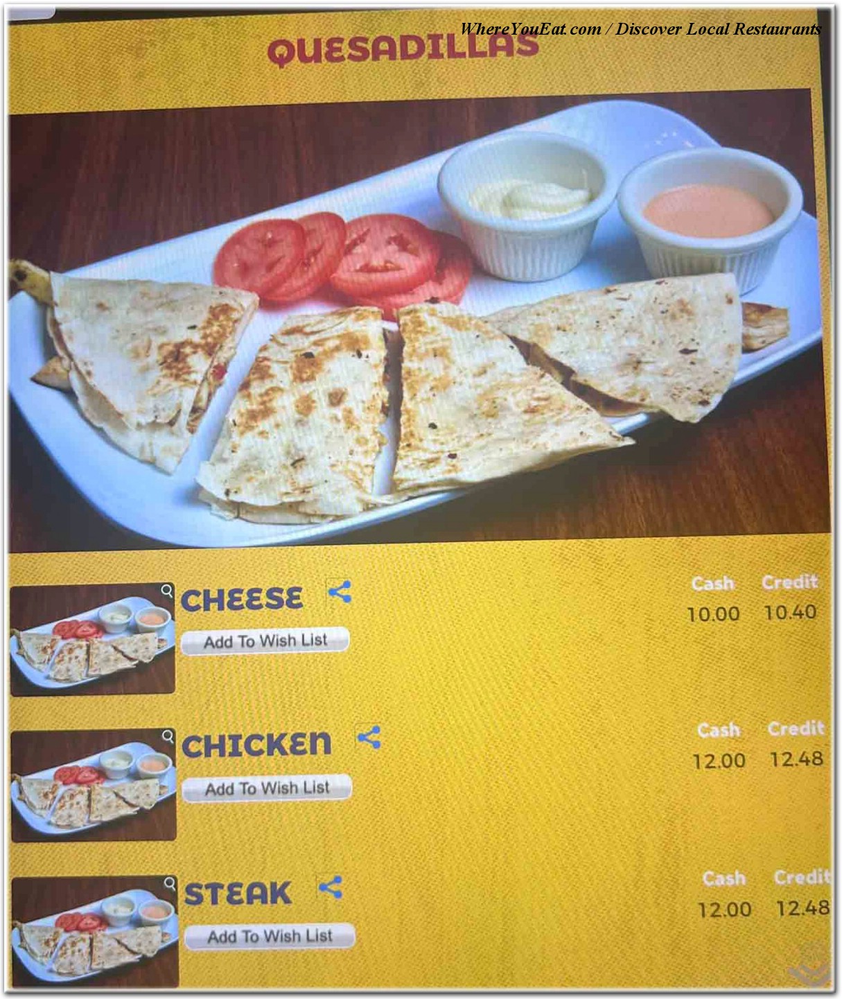 menu image