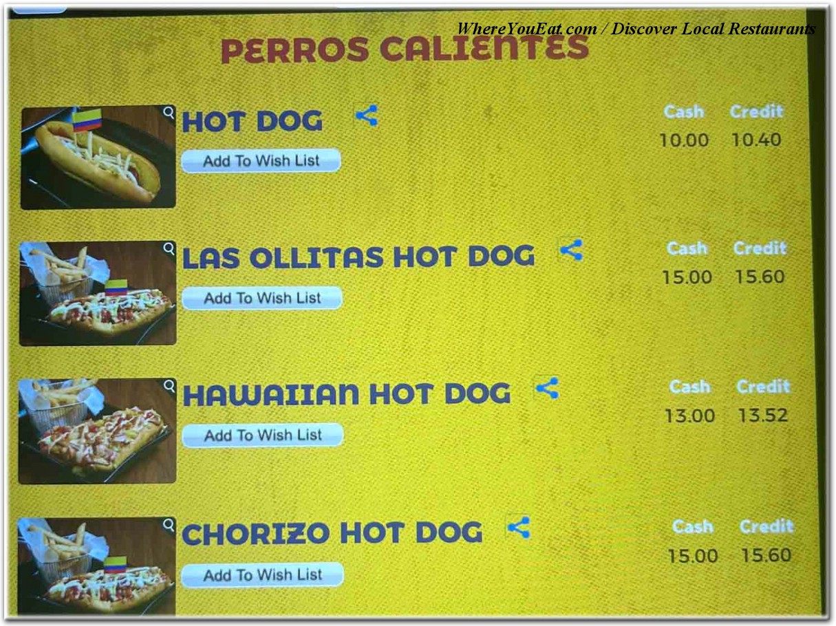 menu image