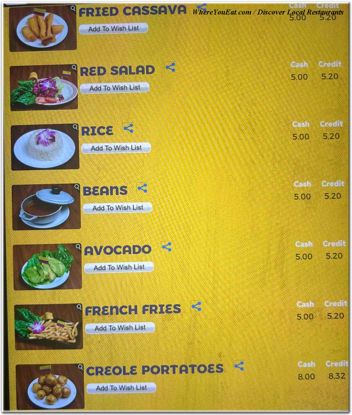 menu image