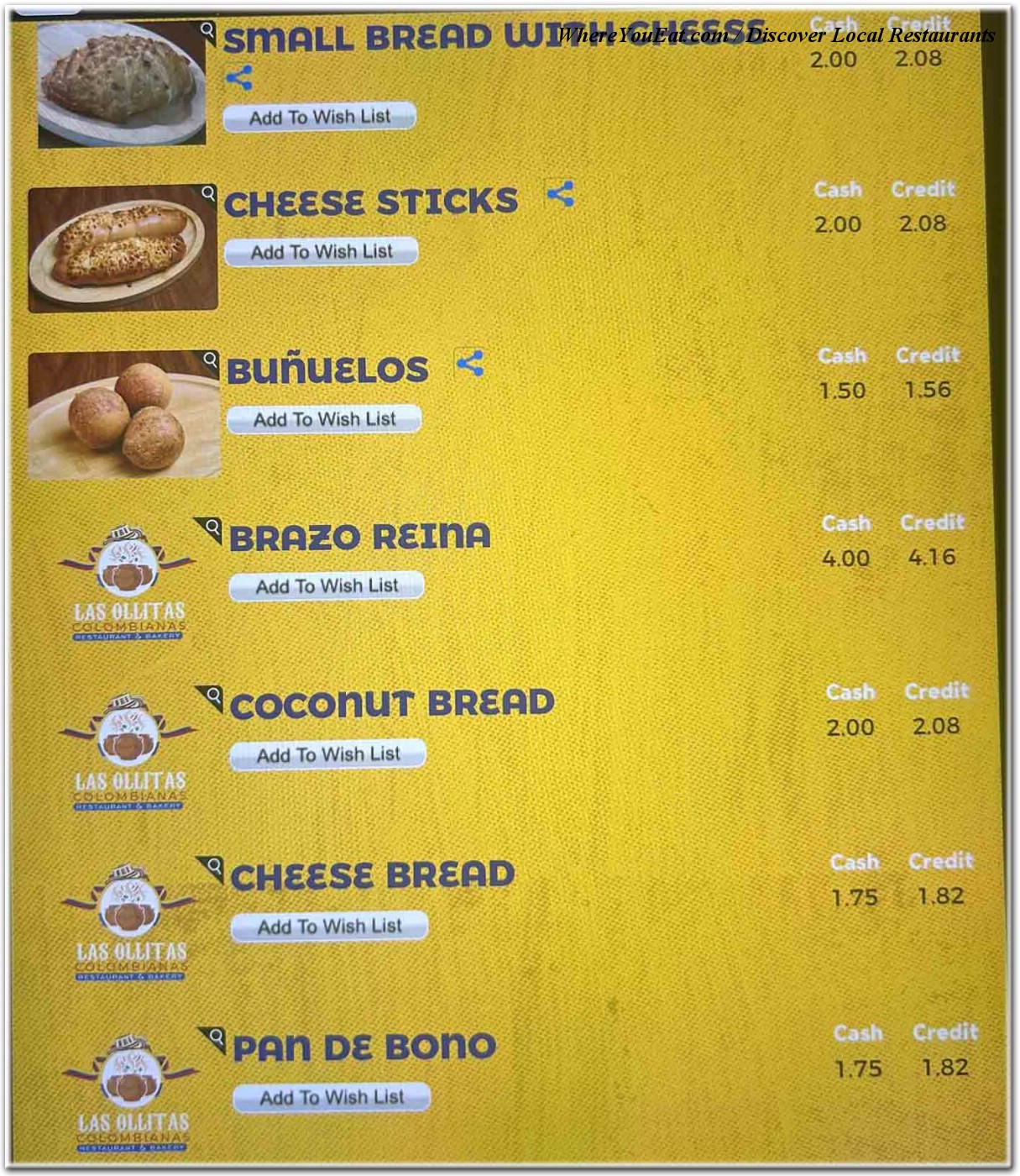 menu image
