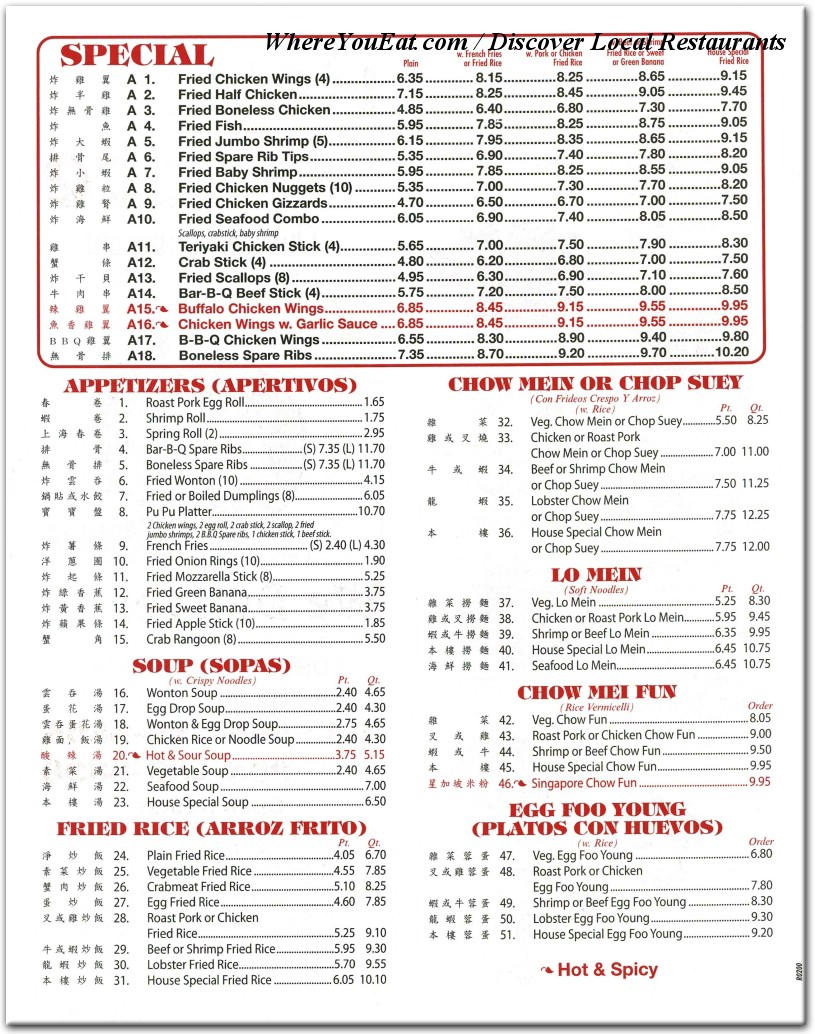 menu image