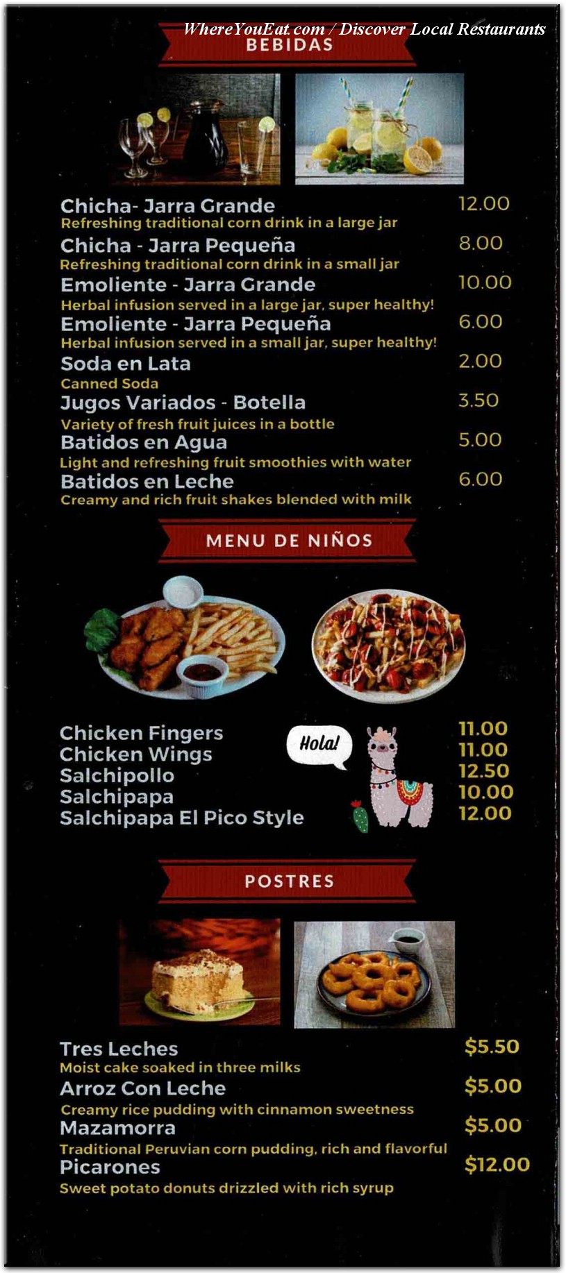 menu image