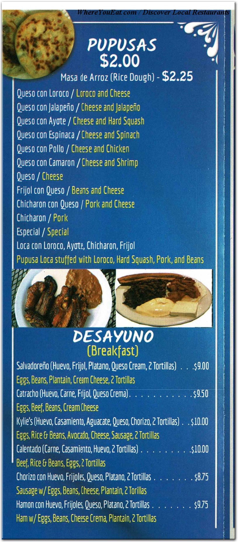 menu image