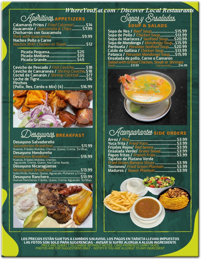 menu image