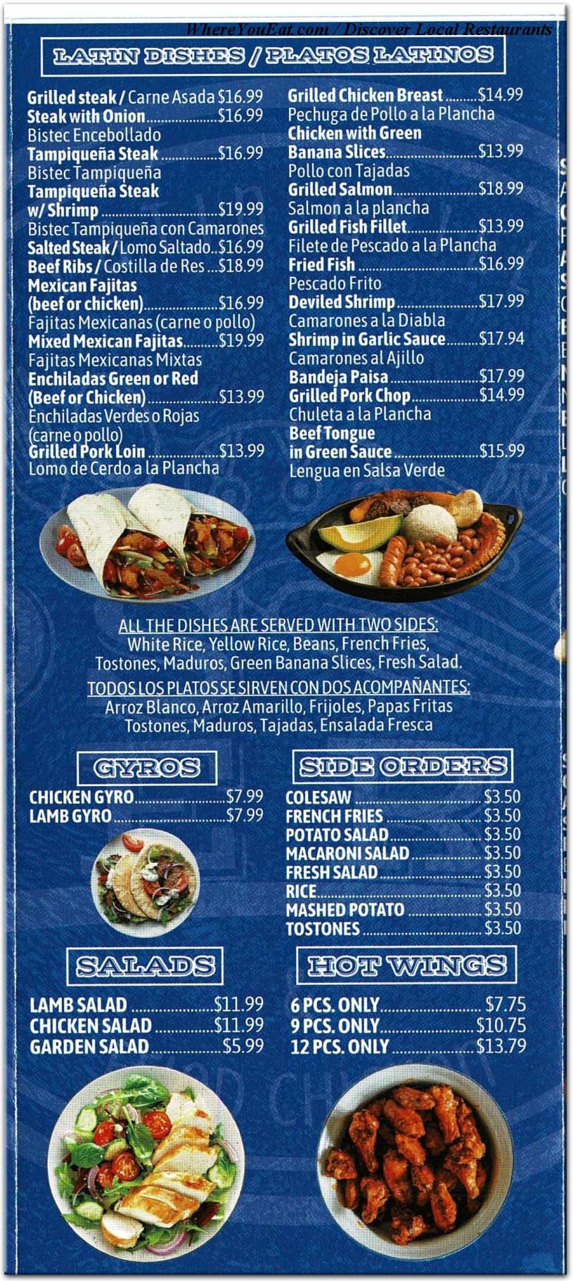 menu image