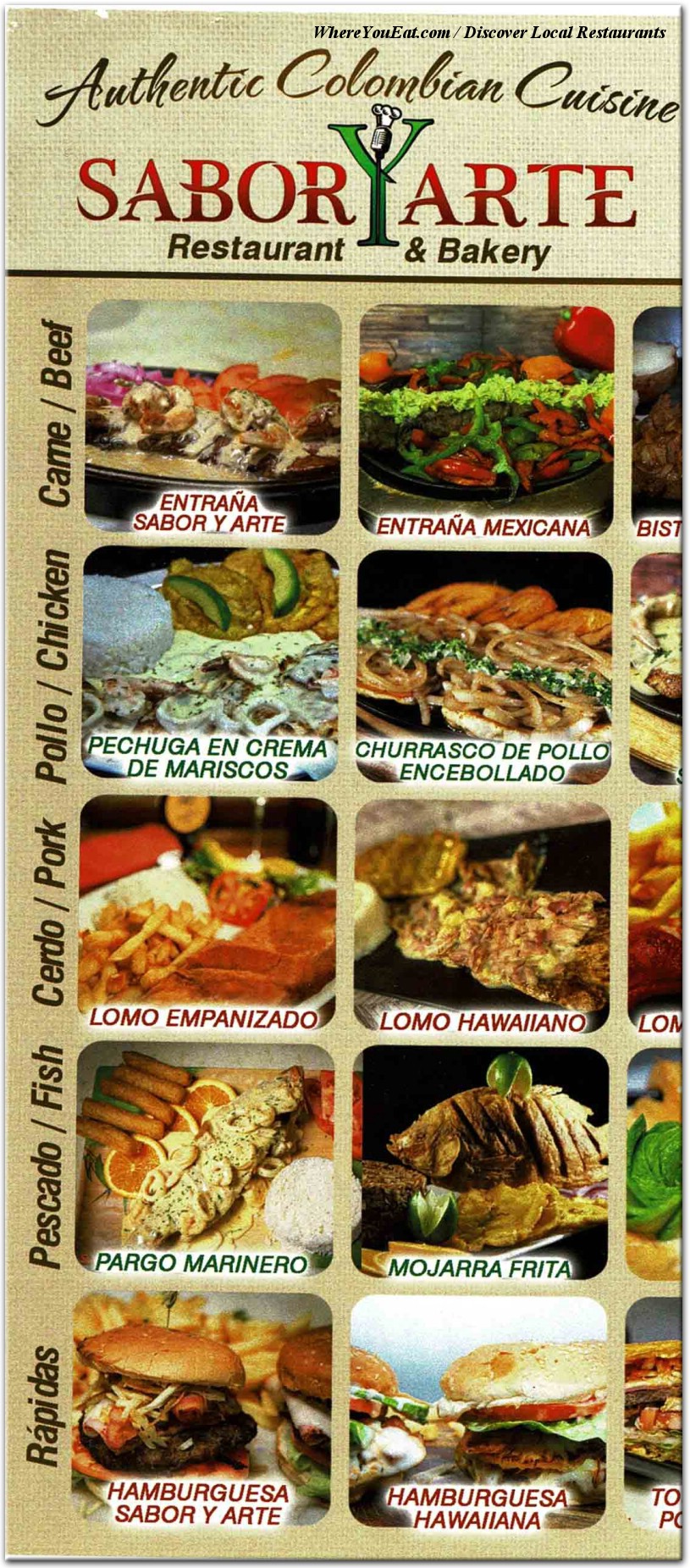 menu image