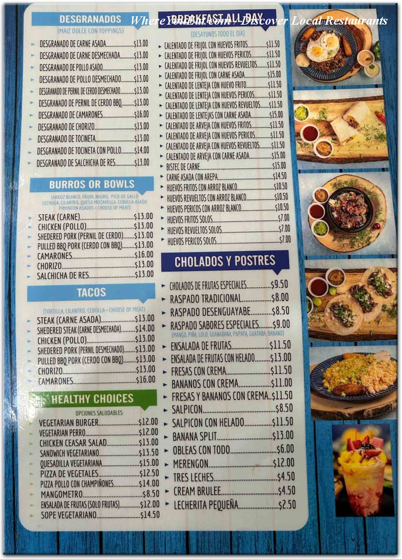 menu image