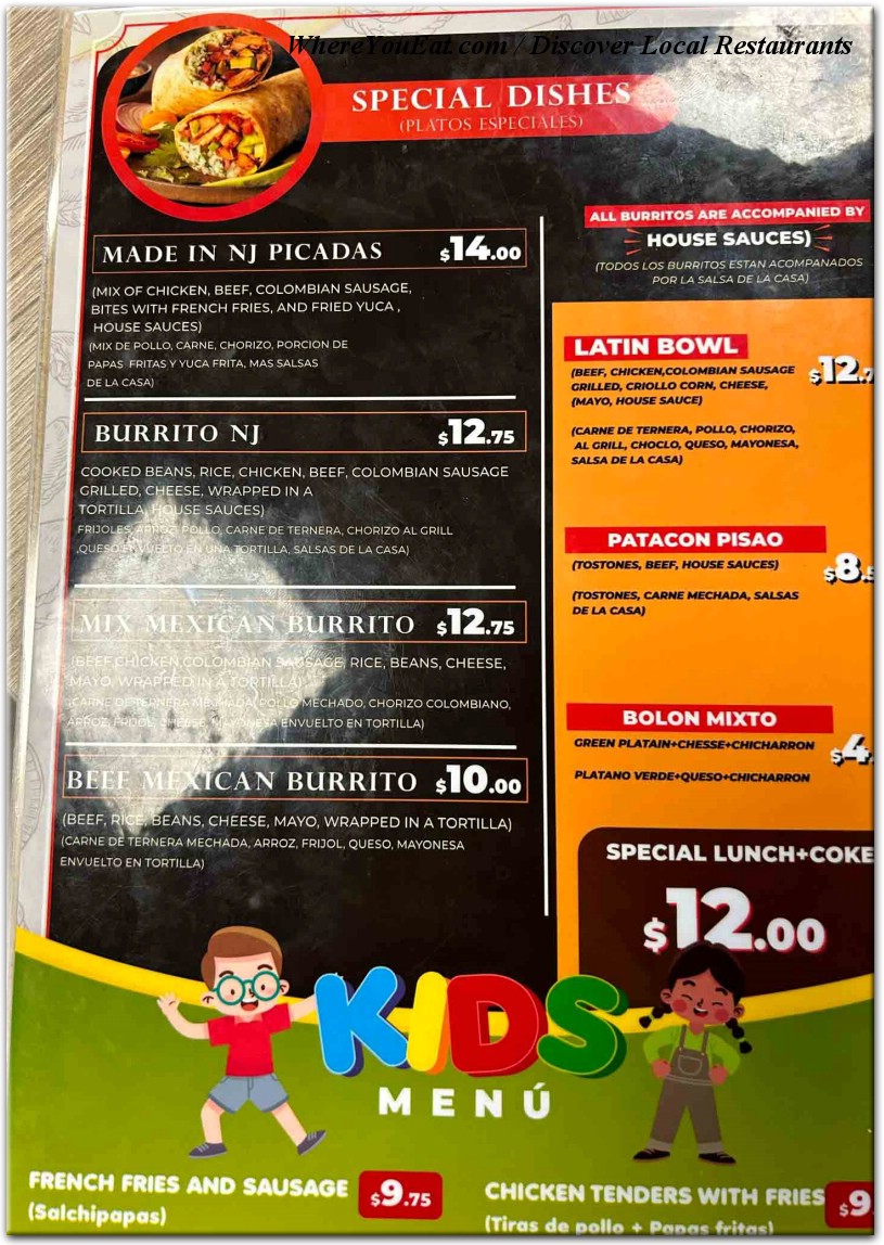 menu image