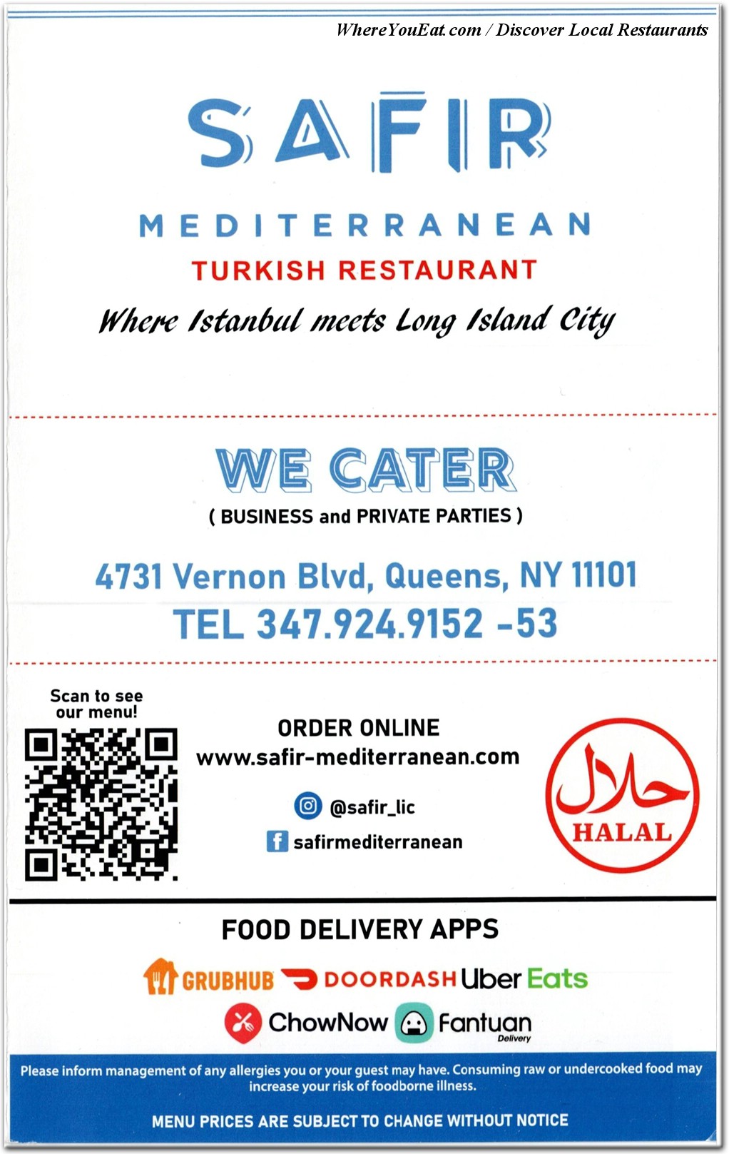 menu image