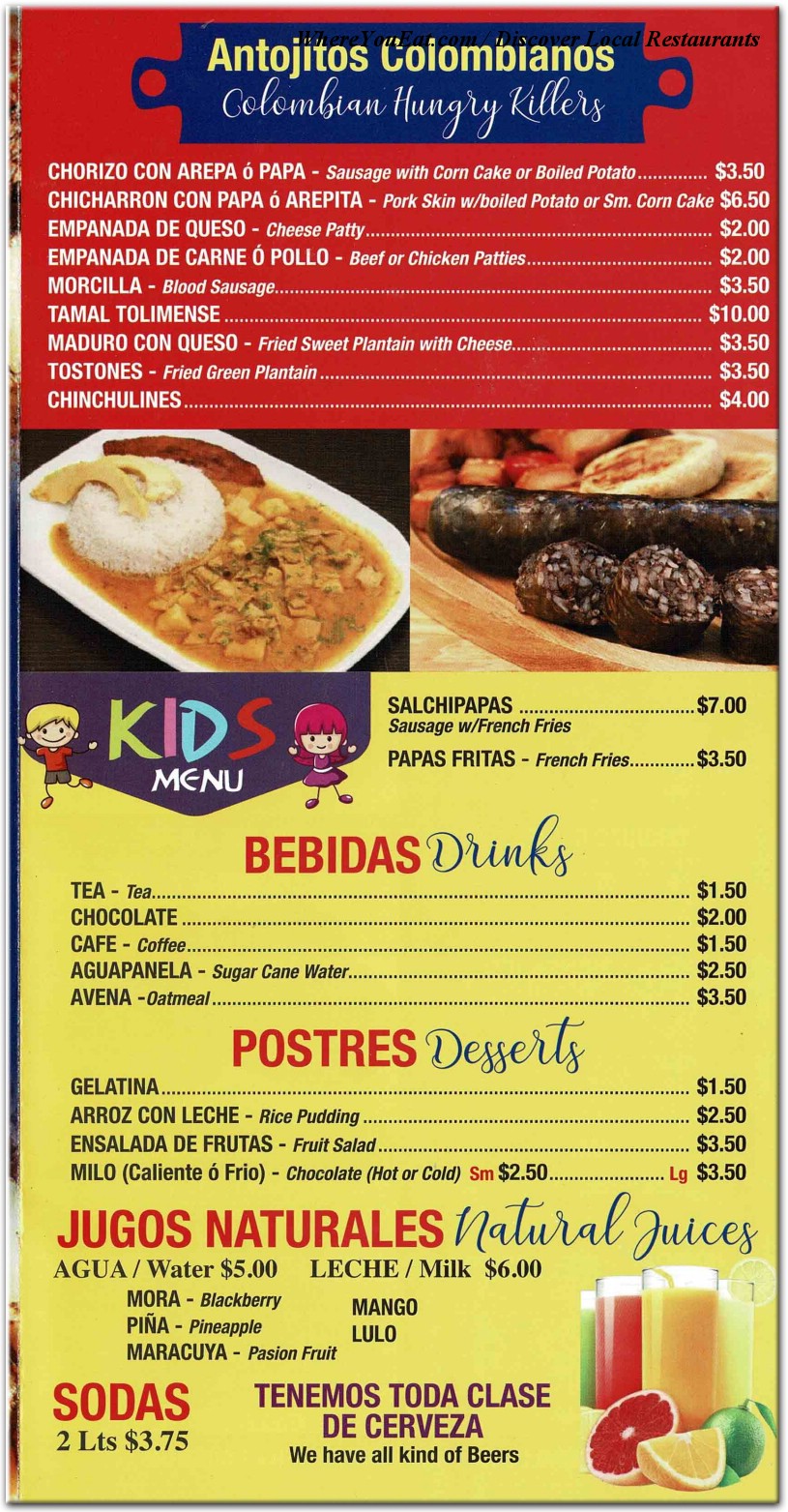 menu image